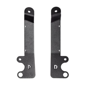 Subaru XV Crosstrek Light Mounts - Hood - Go Rhino - XE Hood Hinge Cube Light - Textured Black - `18-`23